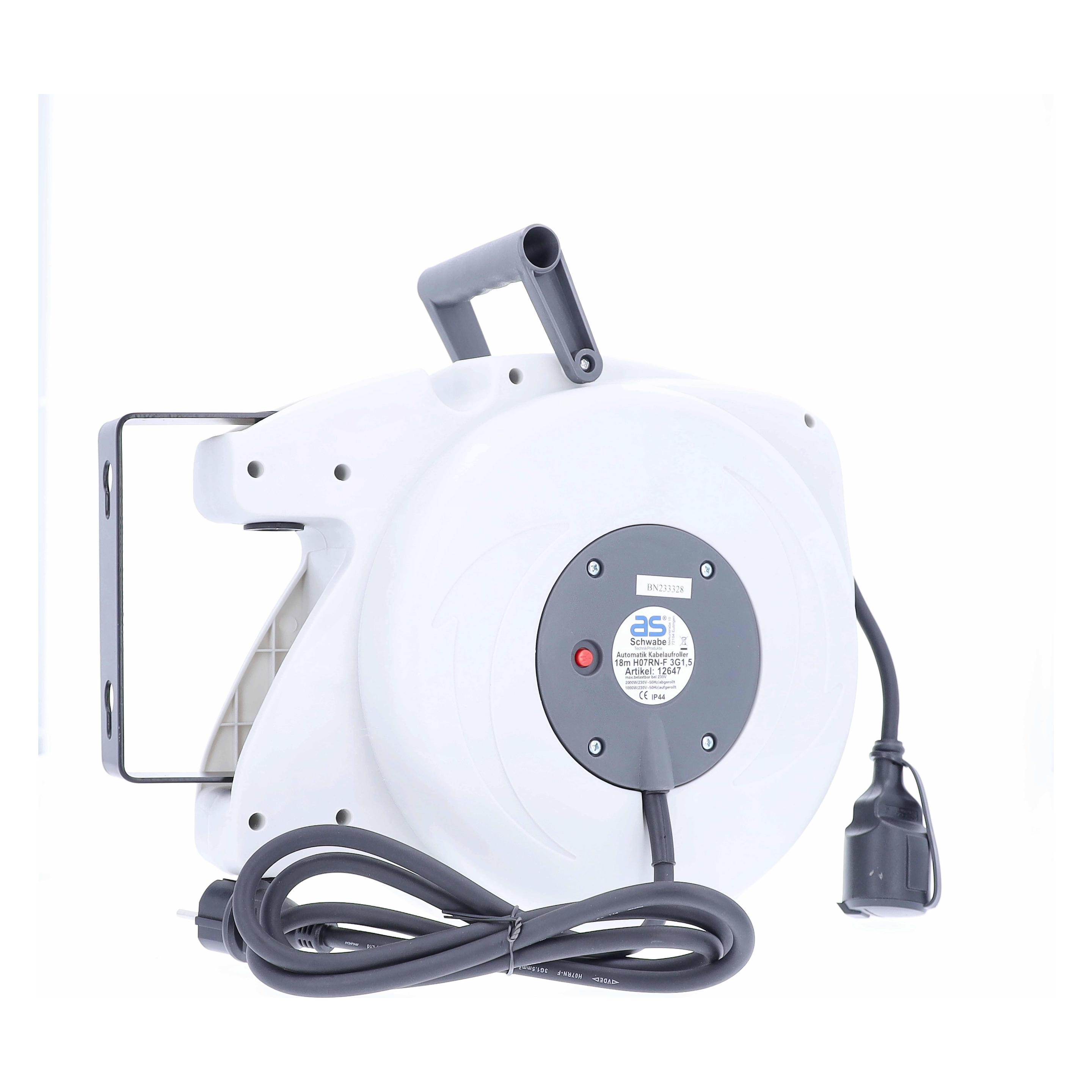 As - Schwabe Automatischer Kabelaufroller (18 m, 1.50 mm²) (12647)