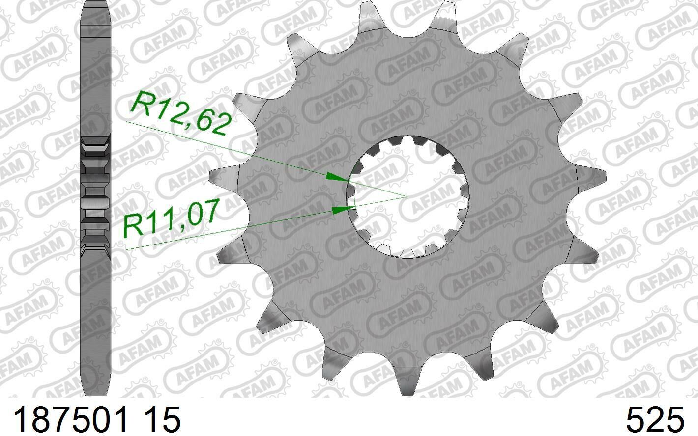 Pignon de sortie de boite SuperProx CST - 1802 15 50 - 29055 15S 525 187501 - 15 - 15 dents