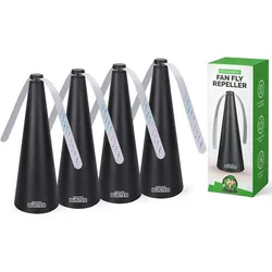 VerminBuster Tischfliegenabwehr - 4er Pack - Ökologisch und sicher - Wespenabwehr - Fliegenfänger - Fliegenfalle
