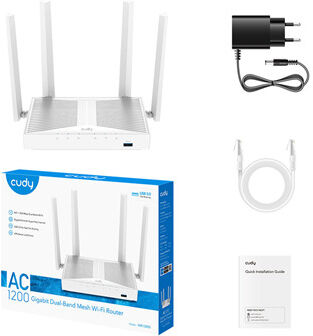 Cudy Router Wifi Ac1200 Dual Band Gigabit Mesh Usb Wr1300s
