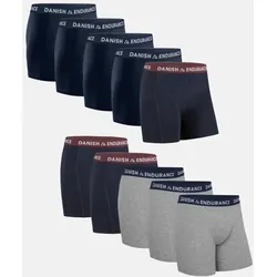 CLASSIC TRUNKS - 10-Pack - Marineblau | Marineblau/Bordeaux | Grau/Marineblau - 3XL