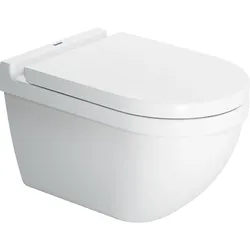Wand-WC Duravit Starck 3 Tiefspüler, Spülrandlos, weiss