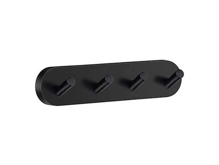 Smedbo Handtuchhaken, Schwarz, Metall, rund, 17.8x4x4.5 cm, Badaccessoires, Haken
