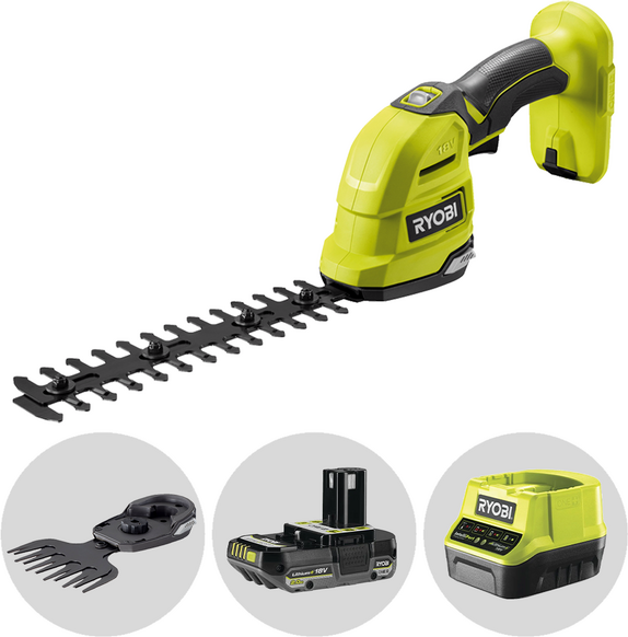 Ryobi RY18GSA-0 - Forbice tagliaerba a batteria - 18V 2 Ah