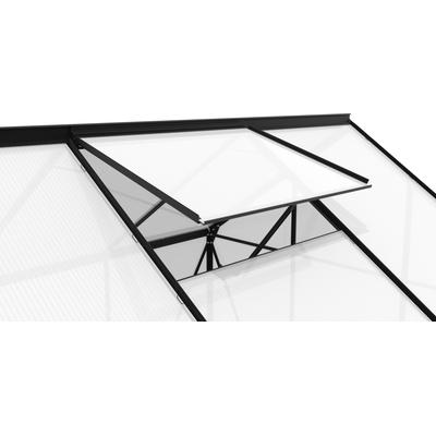 Fenster VITAVIA "Geeignet für: Calypso", grau (anthrazit), Aluminium, Fenster, Gewächshaus-Fensterrahmen aus Aluminium, ohne Fensterscheibe