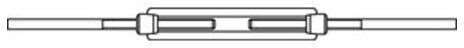 DIN 1480 Spannschlösser Stahl ÜZ SP AE M 24 galvanisc ; Industrial Quality Supplies (014803110240000)