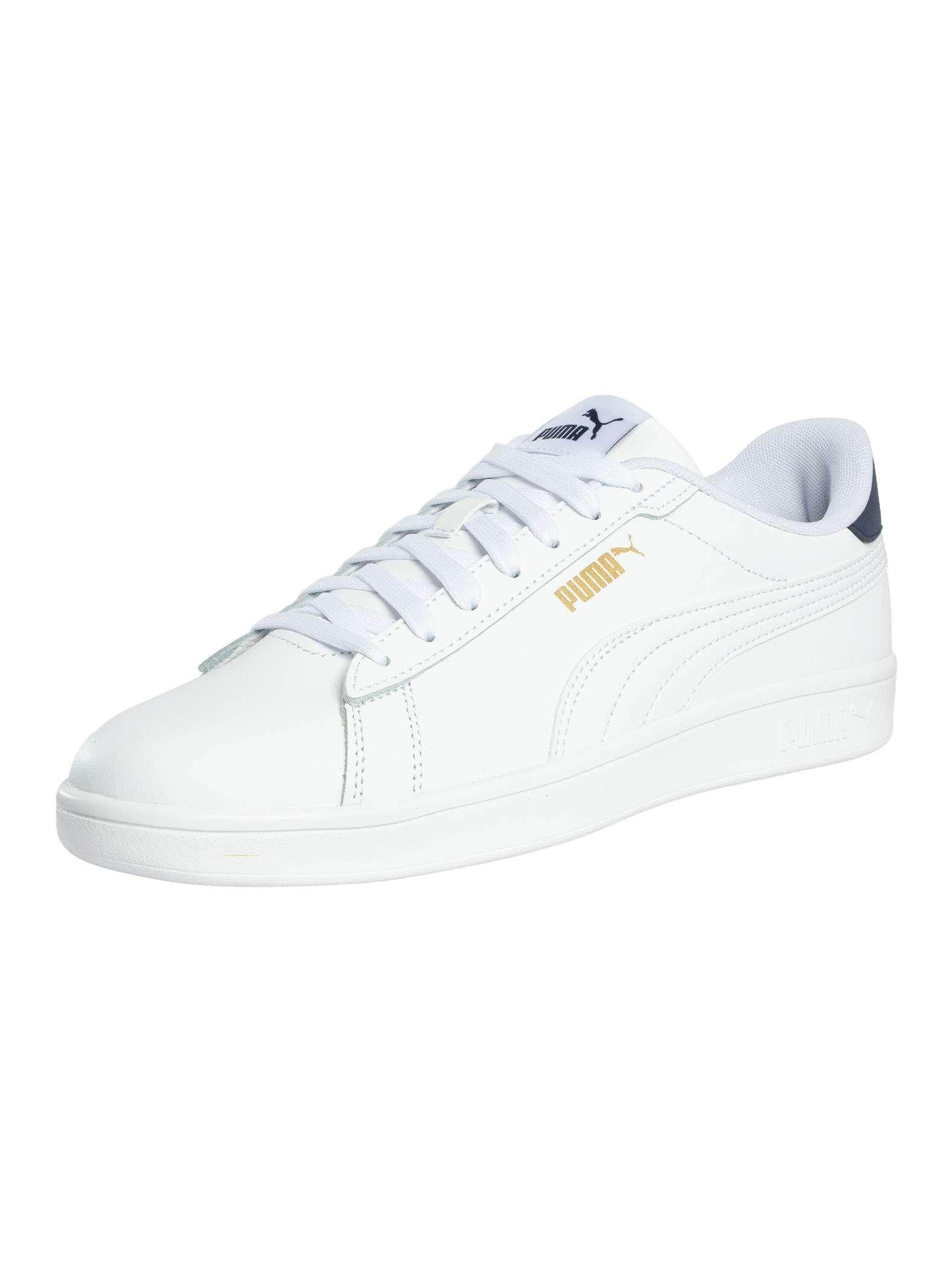 Puma Smash 3.0 L Leder-Sneaker, Weiß