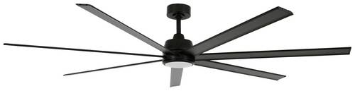 Lucci AIR Atlanta II Deckenventilator 55W (Ø x H) 183cm x 35cm Schwarz mit Fernbedienung