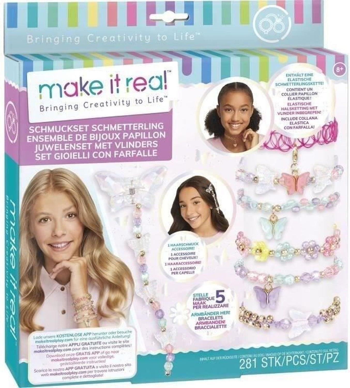 Lansay Make It Real Butterfly Jewelry - Sieraden maakset voor creatieve spelers