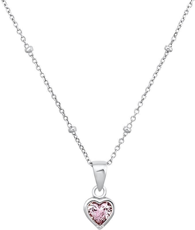 Prinzessin Lillifee Mädchen Herzkette aus Sterlingsilber mit Zirkonia silber