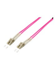 Digital Data Communications Equip Patch-Kabel LC Multi-Mode M bis M 5 m Glasfaser 50/125 Mikrometer OM4 halogenfrei violett (255515)