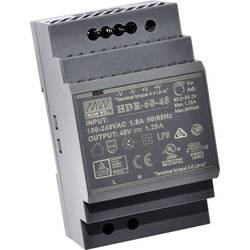 MEAN WELL HDR-60-48 Hutschienen-Netzteil (DIN-Rail) Verbrauch (StandBy) 0.3 W 48 V/DC 1.25 A 60 W Anzahl Ausgänge:1 x Inhalt 1 St.