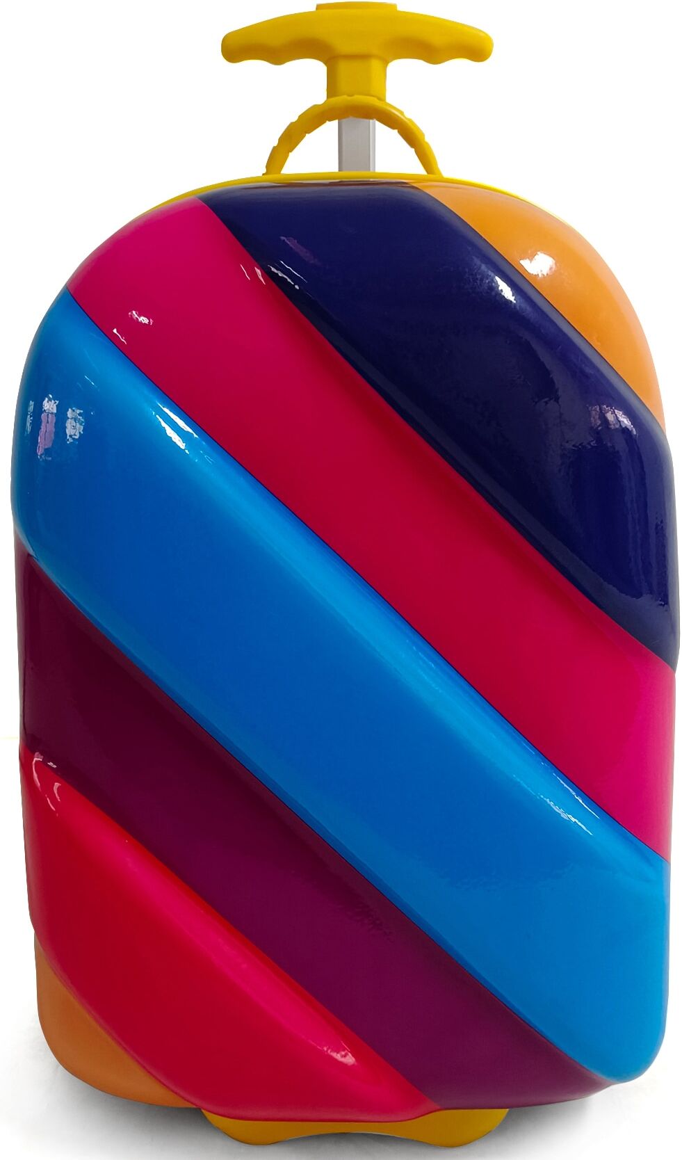 Kinderkoffer CHIC2000 "Bouncie, Rainbow", Jungen, Gr. B/H/T: 24cm x 46cm x 64cm, bunt (rainbow), Koffer Kinderkoffer, Hartschalen-Trolley