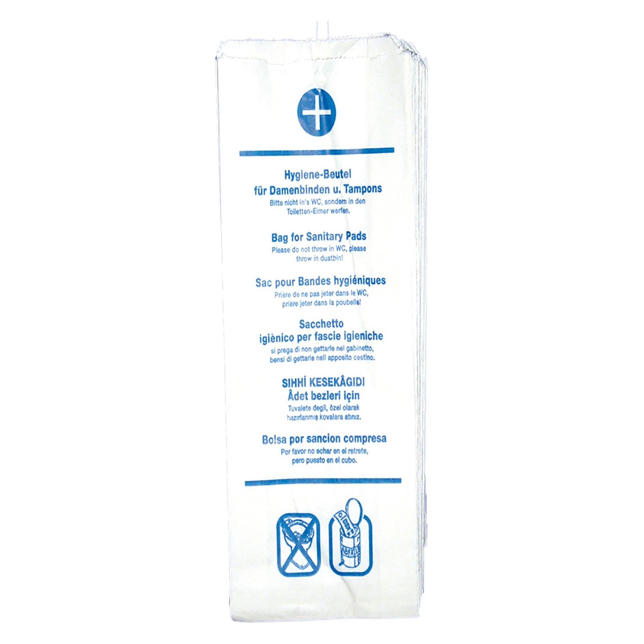 Hygostar Papier-Hygienebeutel, bedruckt, weiá (100x) (32288)