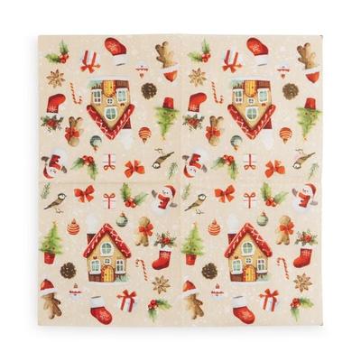 Serviette Nussknacker, 25x25cm