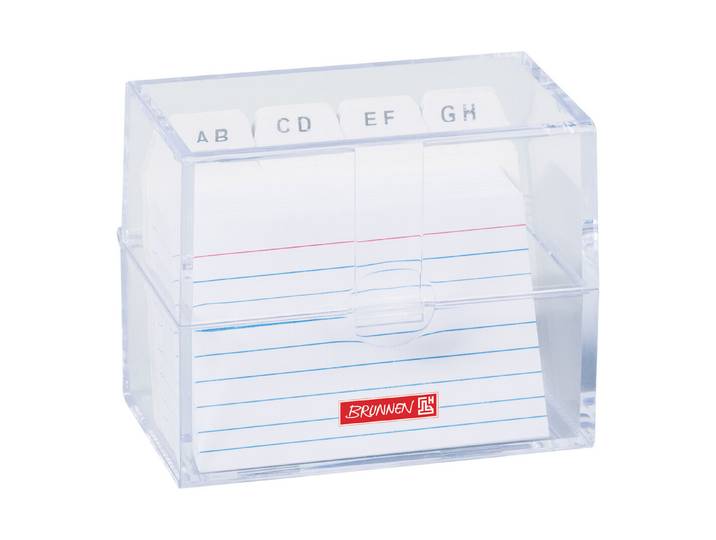 Brunnen Karteibox A8 transparent