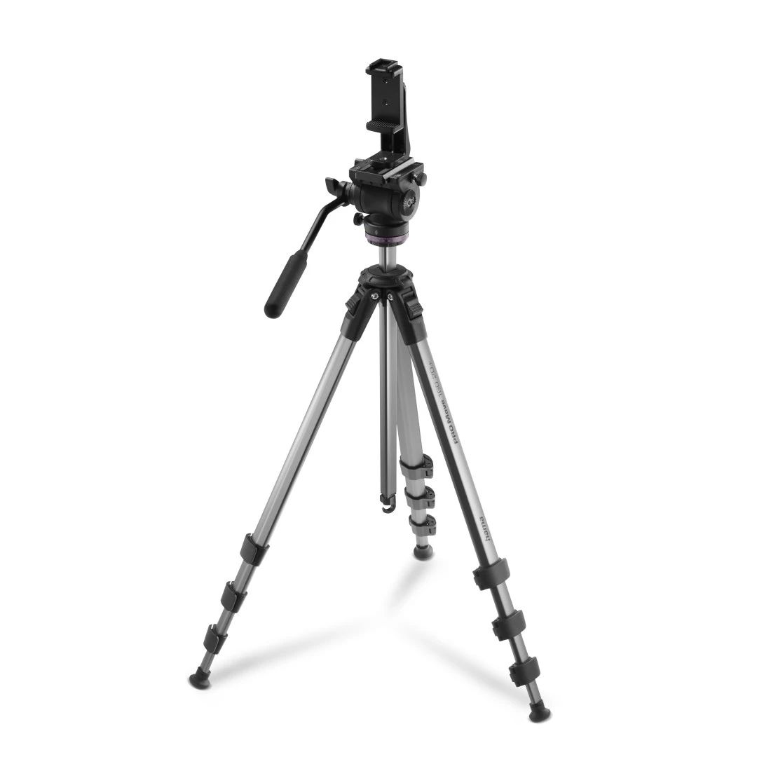Hama 004668 PRO Move 160 2D+ 3 Bein(e) Stativ Smartphone-/Digital-Kamera (Anthrazit, Grau) 00004668