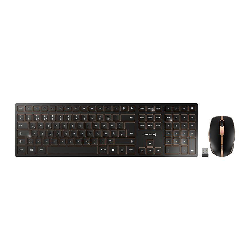 CHERRY DW 9100 SLIM kabelloses Desktop-Set - QWERTZ DE - schwarz JD-9100DE-2