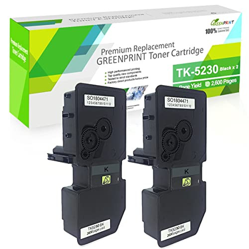 GREENPRINT Compatibele Tonercartridges TK5230 TK-5230 Zwart met Hoge Capaciteit voor Kyocera ECOSYS P5021 P5021cdn P5021cdw M5521 M5521cdn M5521cdw 2600 Pagina's