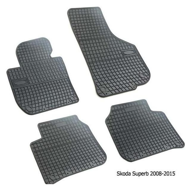 Frogum Gummimåtter Skoda Superb II 2008-2015 (ET0362)