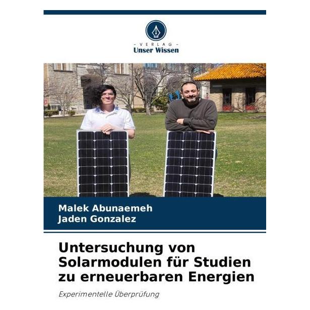 Umbreit Untersuchung von Solarmodulen für Studien zu erneuerbaren Energien (Deutsch, Softcover, Jaden Gonzalez, Malek Abunaemeh) (63561078)