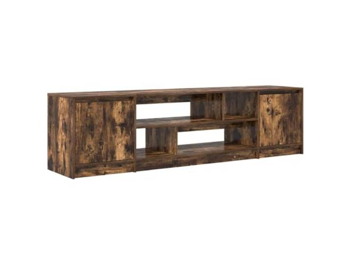 Todiikf TV Lowboard Räuchereiche 188,5x41x50 cm TV-Schrank Holzwerkstoff Geräumiges Lowboard mit 2 Türen für Wohnzimmer & Schlafzimmer. Bietet geordneten Platz für Multimedia & Dekoration.