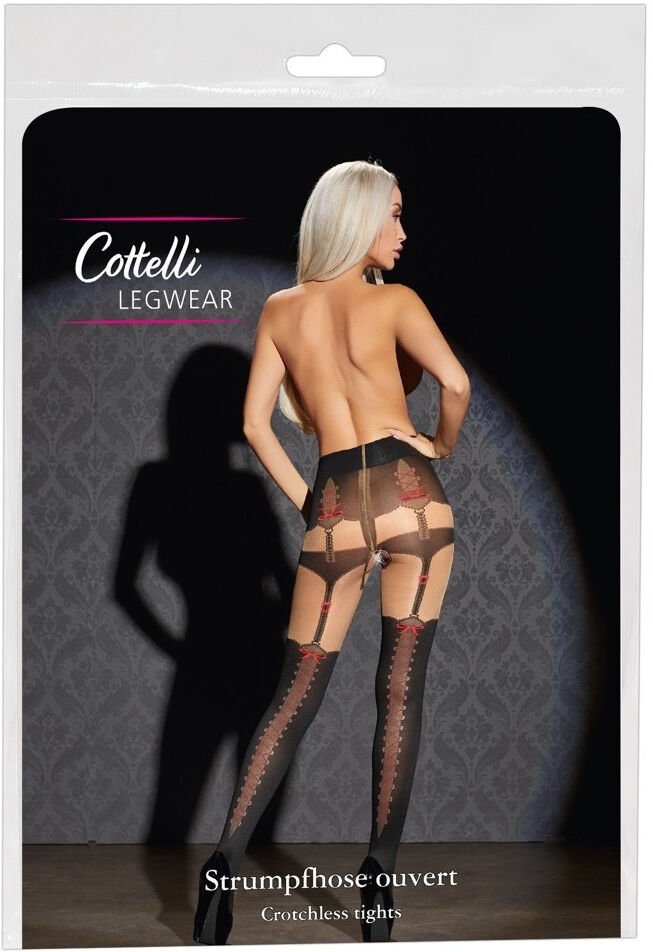 Cottelli LEGWEAR Collants avec jarretelles