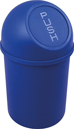 Helit Push-afvalbak The Flip 6 liter blauw