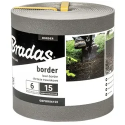 Rasenkante Beeteinfassung BORDER 6m/15cm grau OBPGY06150
