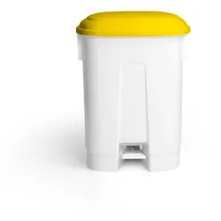 TTS Derby Tretabfalleimer 60 L mit Deckel gelb
