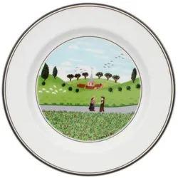 Villeroy & Boch Brotteller Begegnung Design Naif, Teller, Mehrfarbig