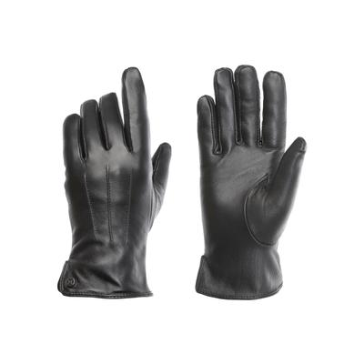 Lederhandschuhe PEARLWOOD, Damen, Gr. 7, schwarz, Schafsleder, unifarben, Handschuhe, Seitenschlitze für komfortables Anziehen