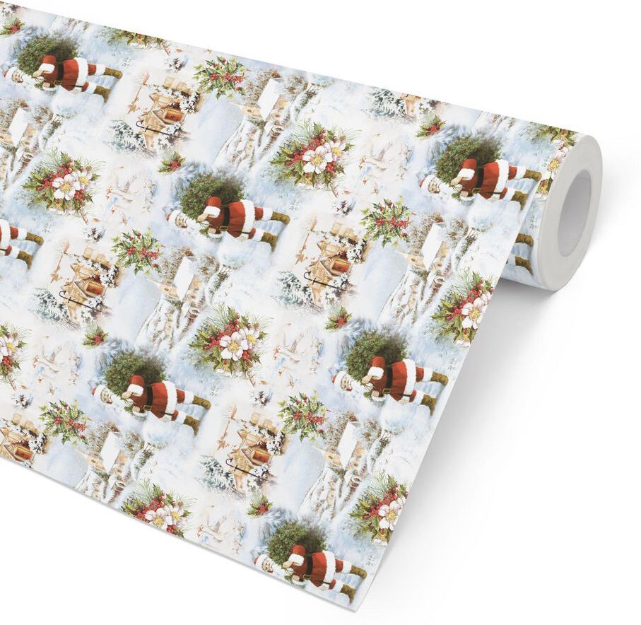 HEDLUNDS OF SWEDEN Julpapper 57cmx154m White Christmas