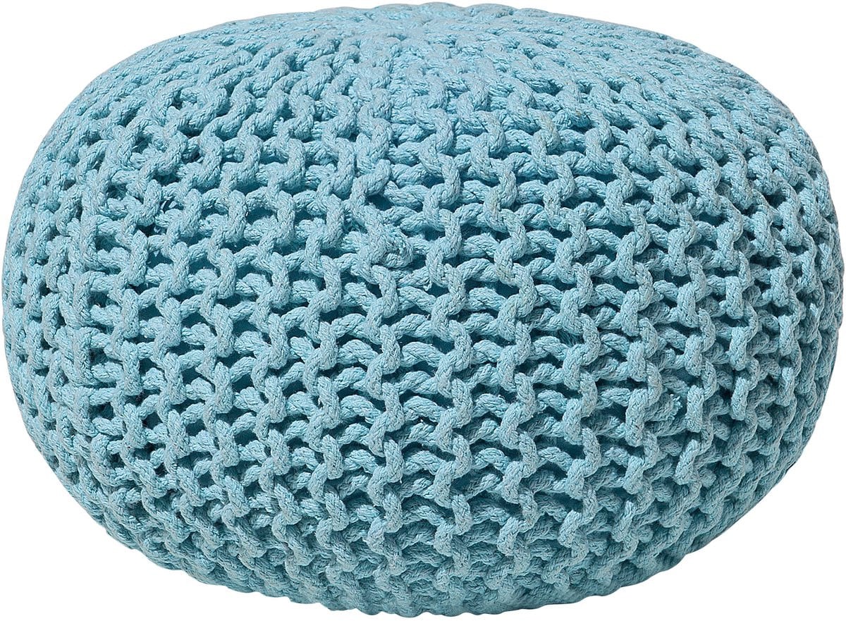 Beliani Soft Body Poef - Stoffen - Lichtblauw