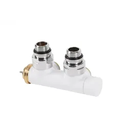 Terma Thermostat-Verbundeckventil 50mm CYLINDER GZ 1/2"-GZ 24-19 rechts, TGZTBI012, Weiß TGZTBI012