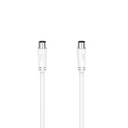 hama 00205045 Antennen-Kabel, Koax-Stecker - Koax-Kupplung, 1,5 m, 90 dB