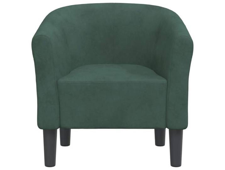 Vert 1 PC Fauteuil d'appoint - SOlOMON - Chaise cabriolet - Pour salon - vert foncé velours FF3006