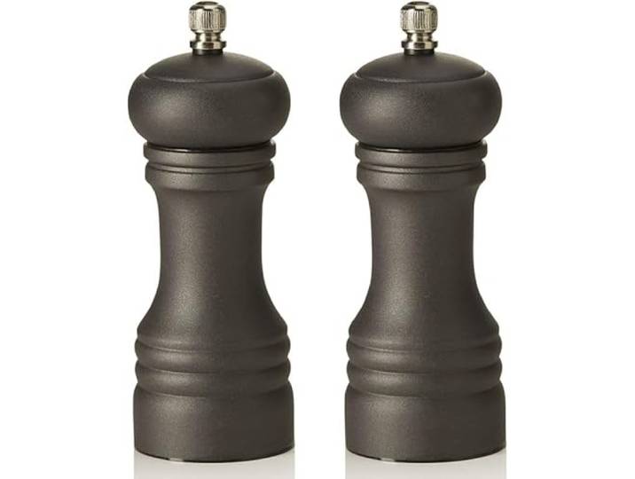 Salz- und Pfeffermühle Metal, Höhe 15 cm, Carbonstahl, Edelstahl