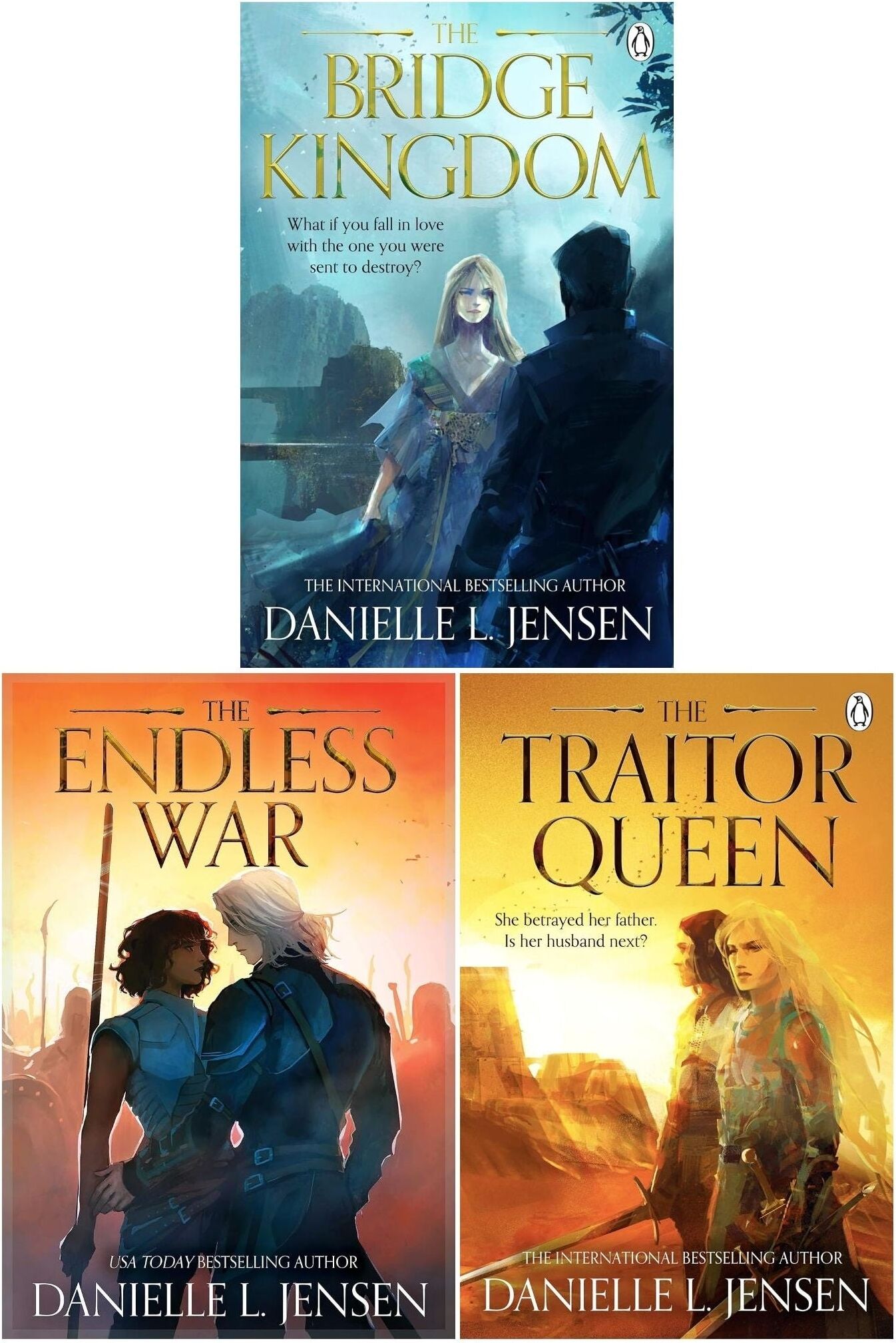 Penguin Danielle Jensen The Bridge Kingdom Series Collection 3 Books Set (Bridge Kingdom, Traitor Queen, Endless War)