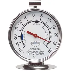 KÜCHENPROFI Kühlschrankthermometer Edelstahl 18/10 rostfrei, Höhe: 100 mm