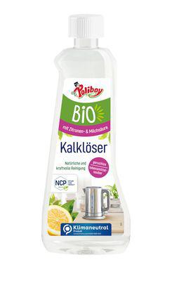 Bio Kalklöser Poliboy, 100 % natürlich, lebensmittelsicher, NCP™-zertifiziert, 0,5 l in kindersicherer Recyclingflasche