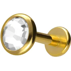 Titan Labret mit Innengewinde KRISTALLDISC