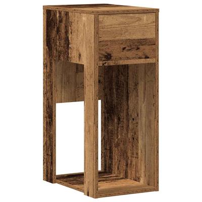 vidaXL Computerturmständer mit Schublade Altholz 30x44x74 cm Modell Soho Design