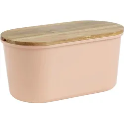 Brotbox Echtwerk Koralle/Akaziefarben