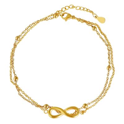 Armband ADELIA´S "Armband aus Edelstahl 24 cm", gold, Armbänder, Damen, 24cm, Edelstahl, Armband, Ein kleines Geschenk mit großer Wirkung