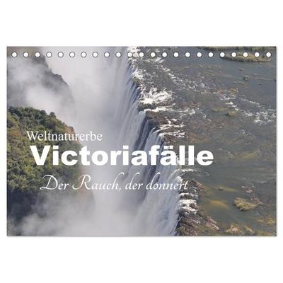 Weltnaturerbe Victoriafälle - Der Rauch, der donnert (Tischkalender 2027 DIN A5 quer), CALVENDO Monatskalender