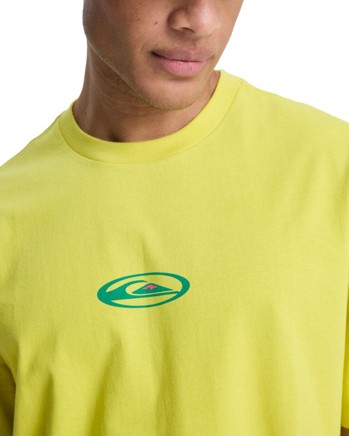 T-Shirt QUIKSILVER "Flowers Surfing", Herren, Gr. XL, gelb (acacia), Obermaterial: 100% Baumwolle., Shirts T-Shirt acacia XL