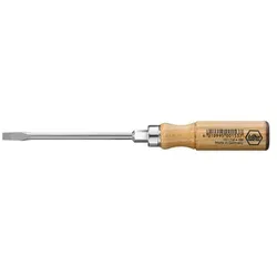 Schraubendreher Schlitz 162 Buchenholz Rundgriff 4,5x0,8x90mm