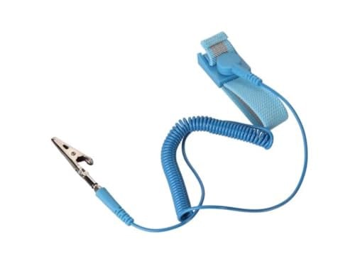 Velleman Antistatische polsband met krokodilklem, 1 Mohm, blauw