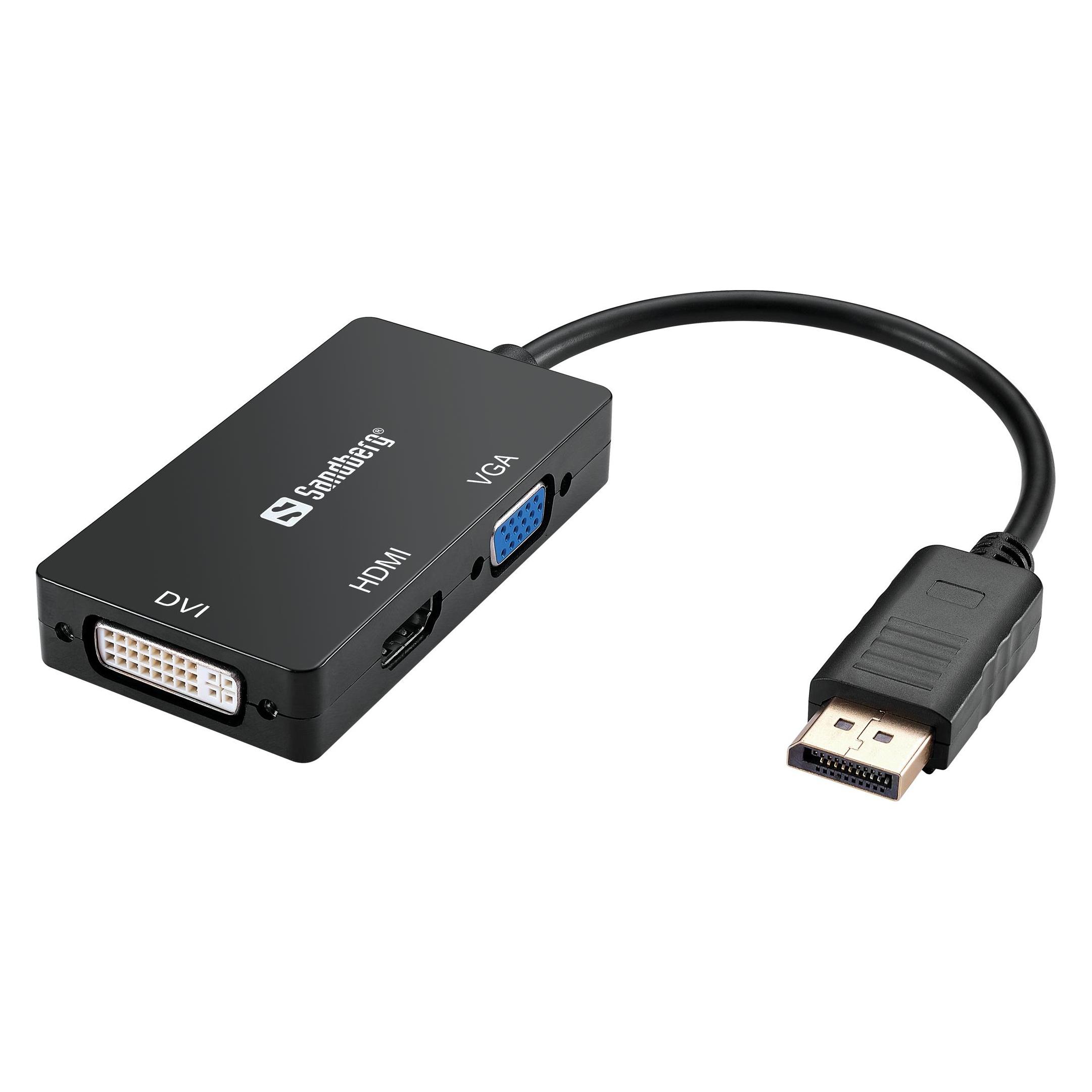Sandberg DisplayPort zu (DisplayPort, DVI, HDMI) (509-11)